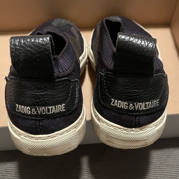 ZADIG & VOLTAIRE GLITTER CAMO SNEAKERS - Picture 6 of 7